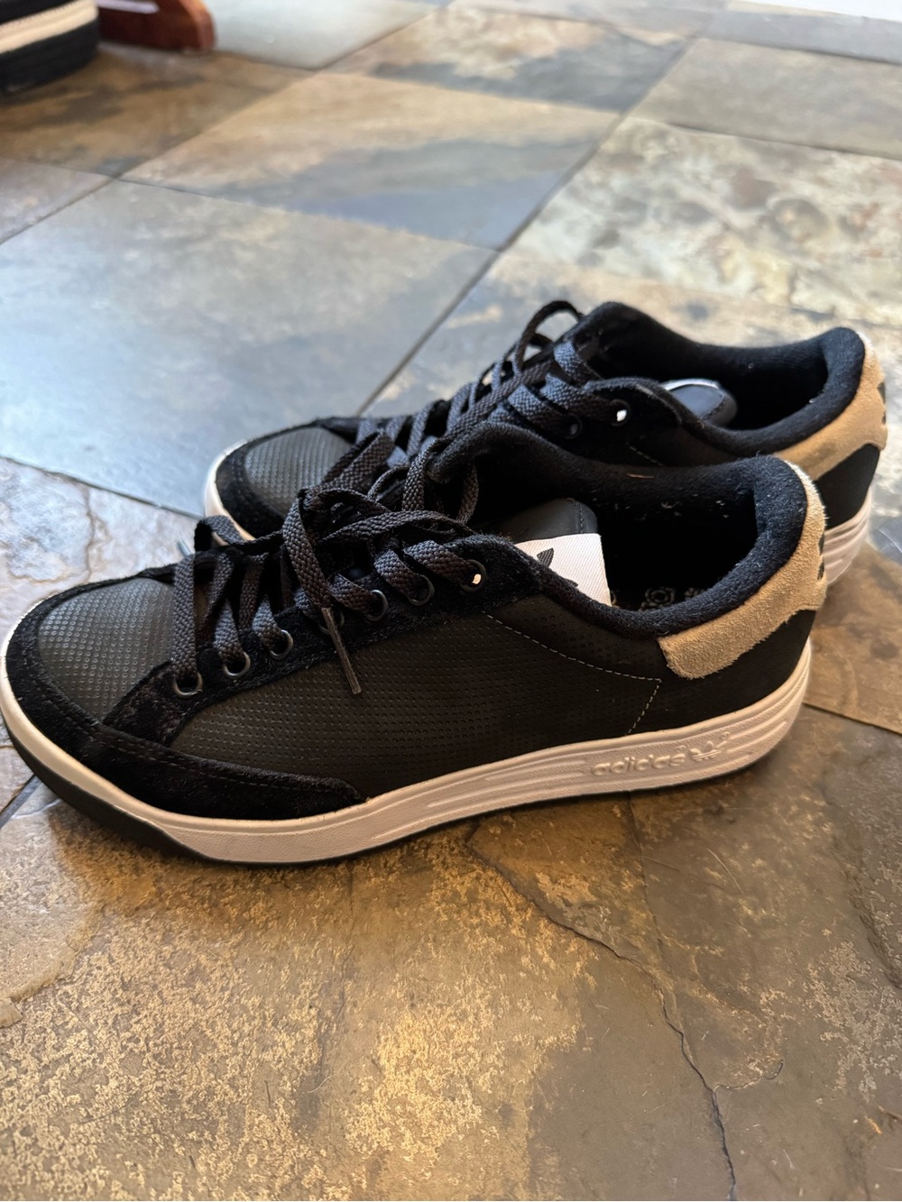 Kids Adidas Rod Lavers Black Low-Top